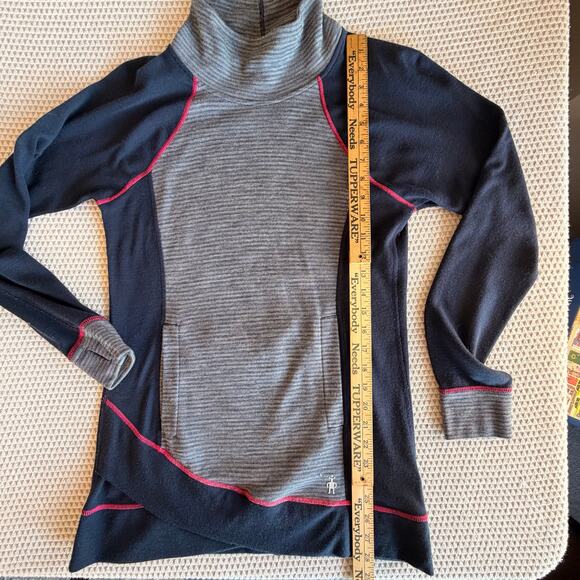 Smartwool womens 100% Merino wool sweater tunic mock neck base layer medium - Picture 7 of 9